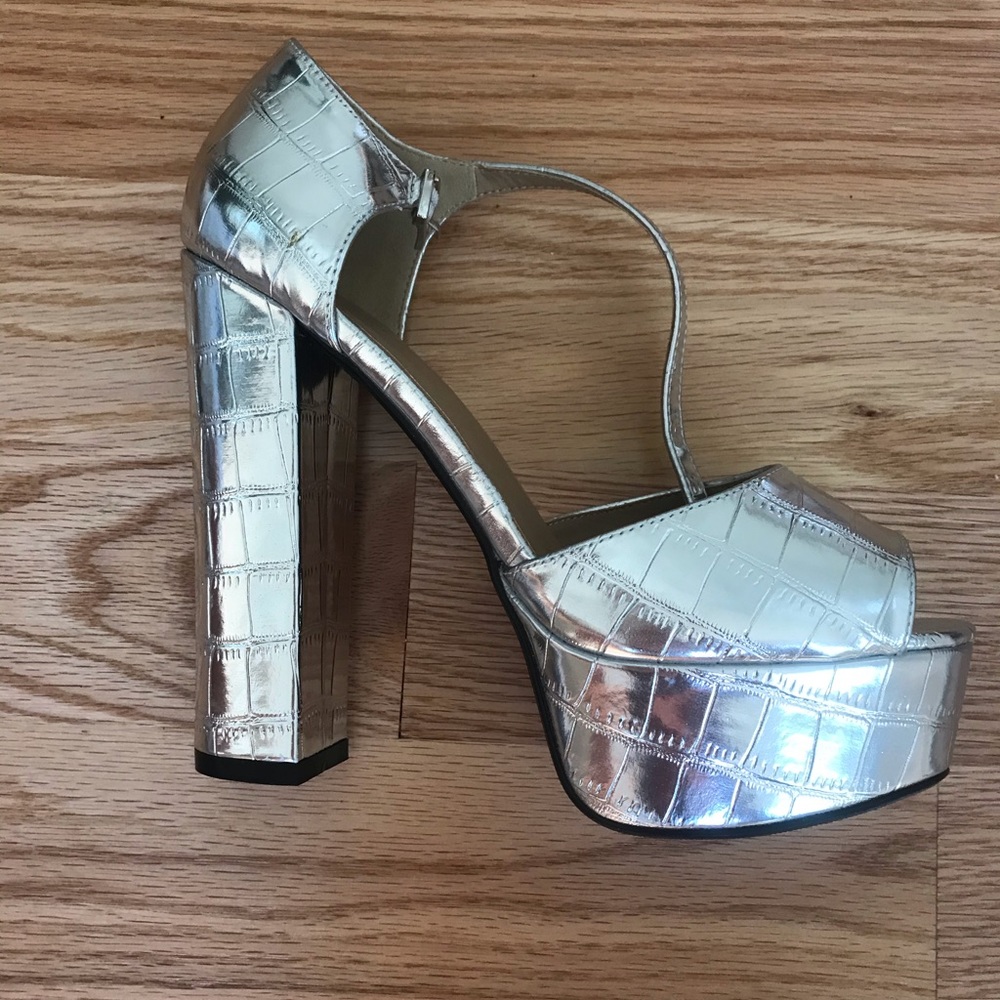 Silver heels